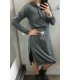 Pilka bliuzono stiliaus suknelė - tunika