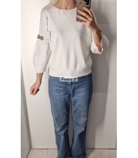 Trumpas megztinis 3/4 rankovėmis