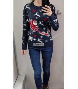 Kalėdinis trumpas megztinis su vilna